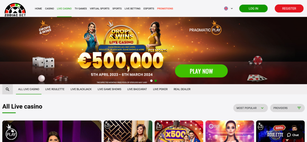 Zodiacbet live casino