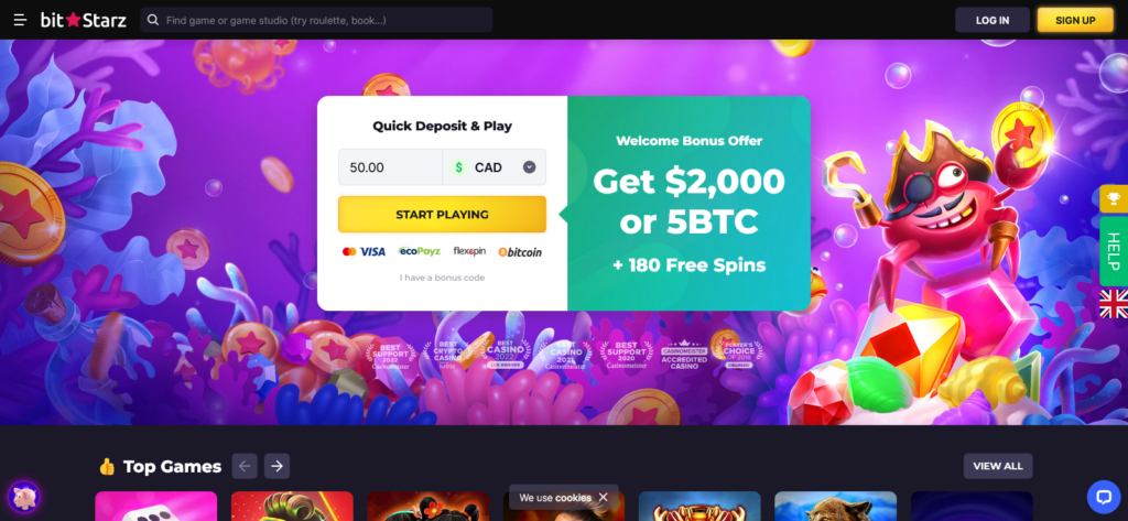 BitStarz casino welcome bonus