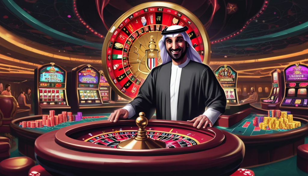 An Arab playing roulette