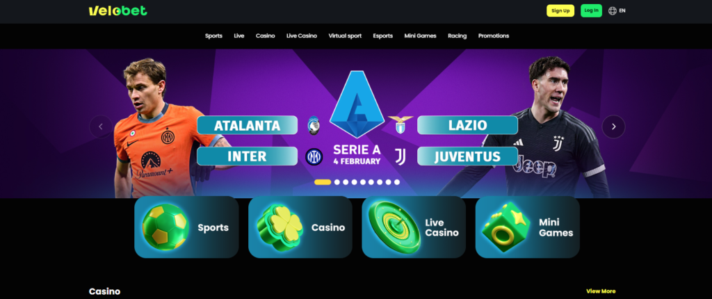 Velobet casino sports betting